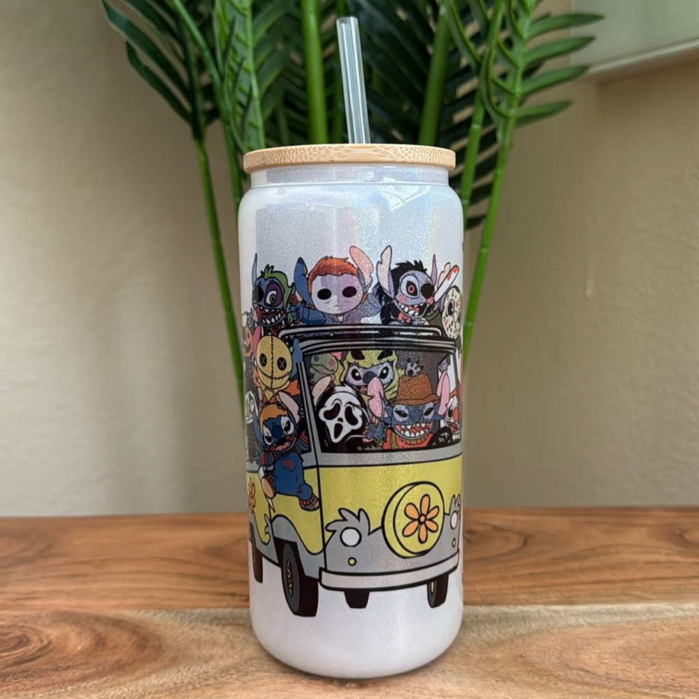 🆕 Halloween Can Glass Cup